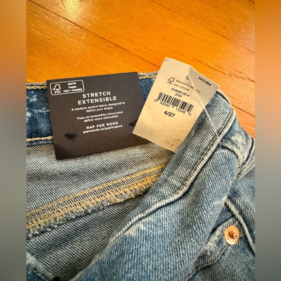 NWT Gap high Rise True Skinny Floral Print Ankle Jeans 27 / 4 - Picture 12 of 16